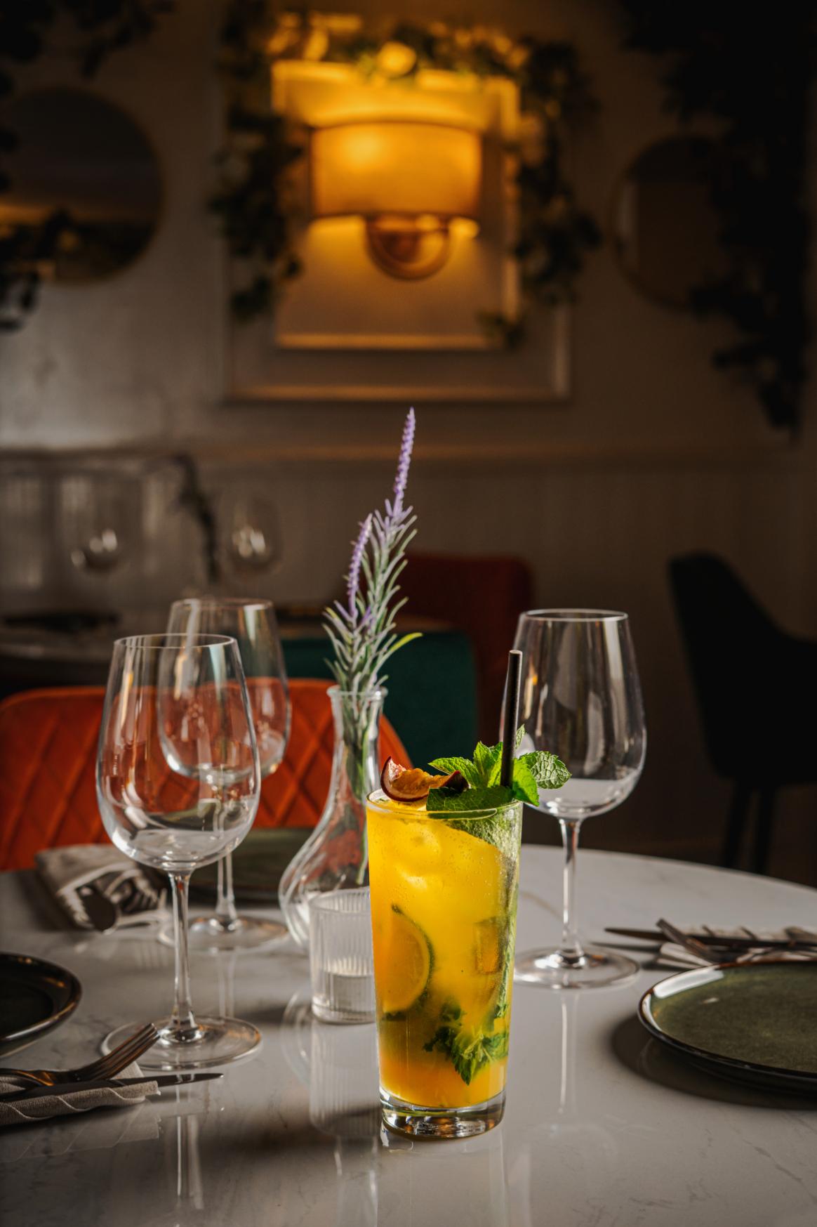 Cocktails and drinks at Velora Bedford