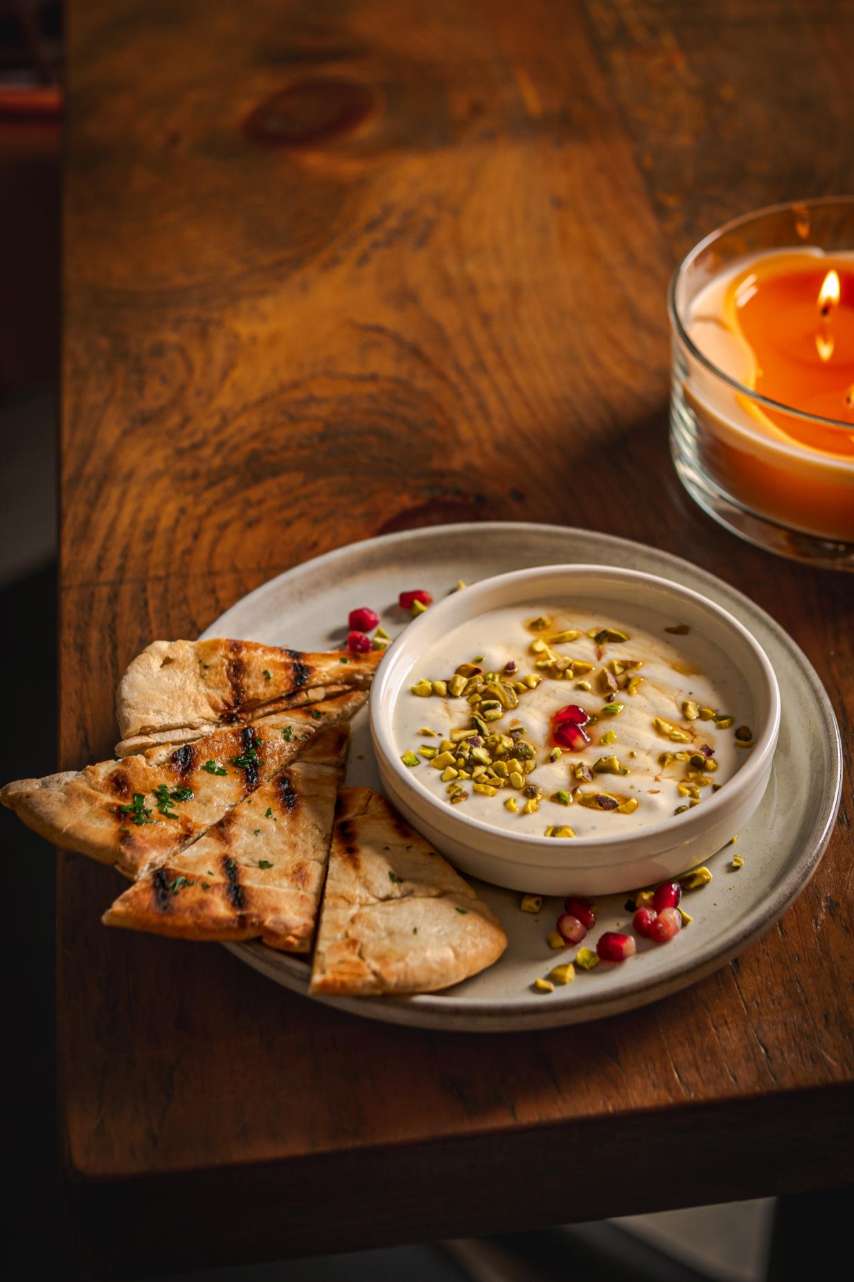 Mediterranean dish at Velora Bedford