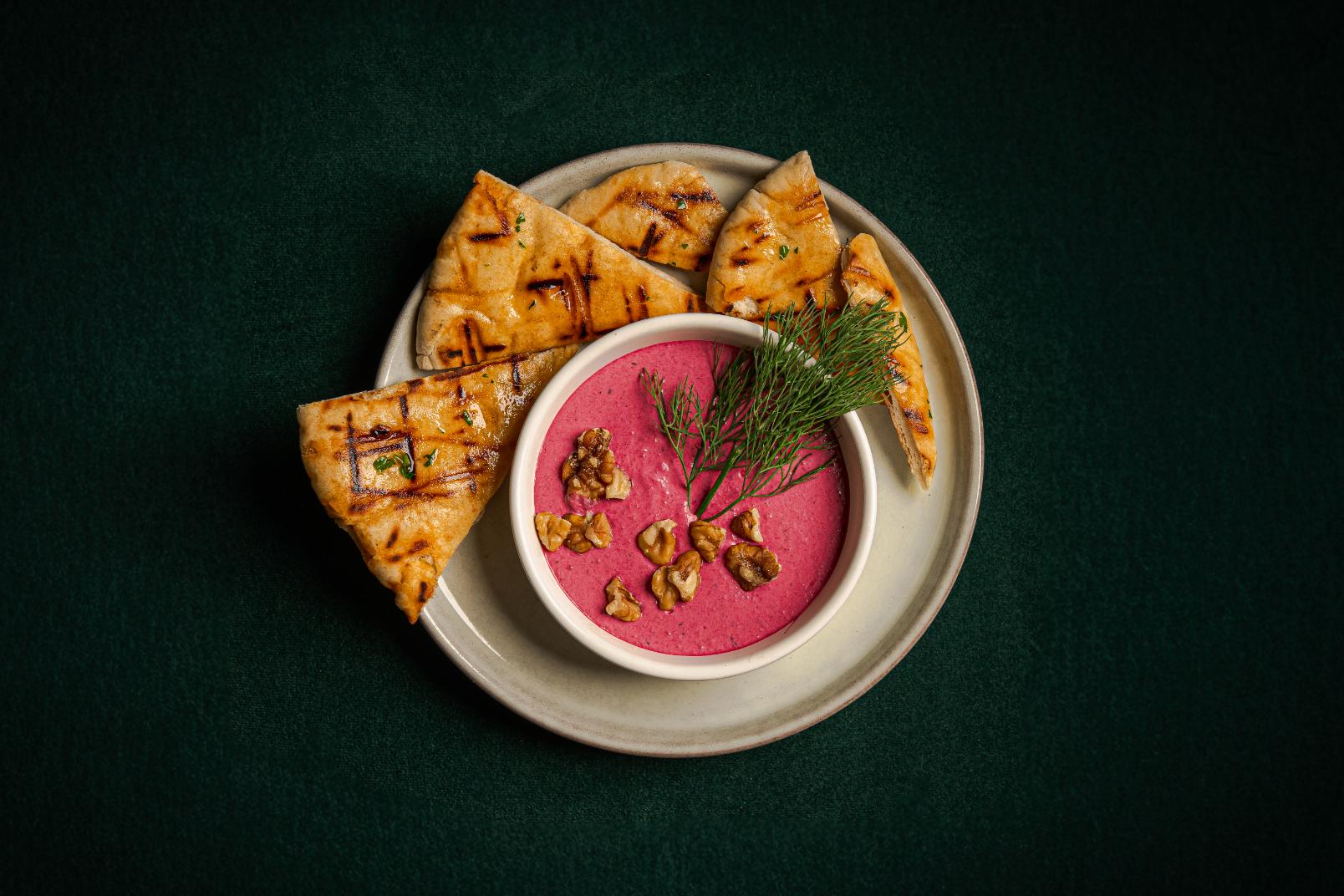 Mediterranean dish at Velora Bedford