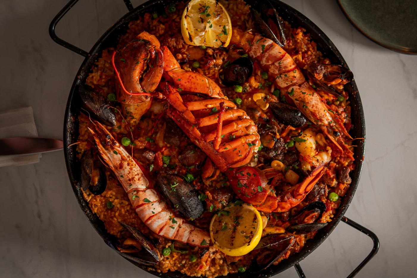 Mediterranean dish at Velora Bedford