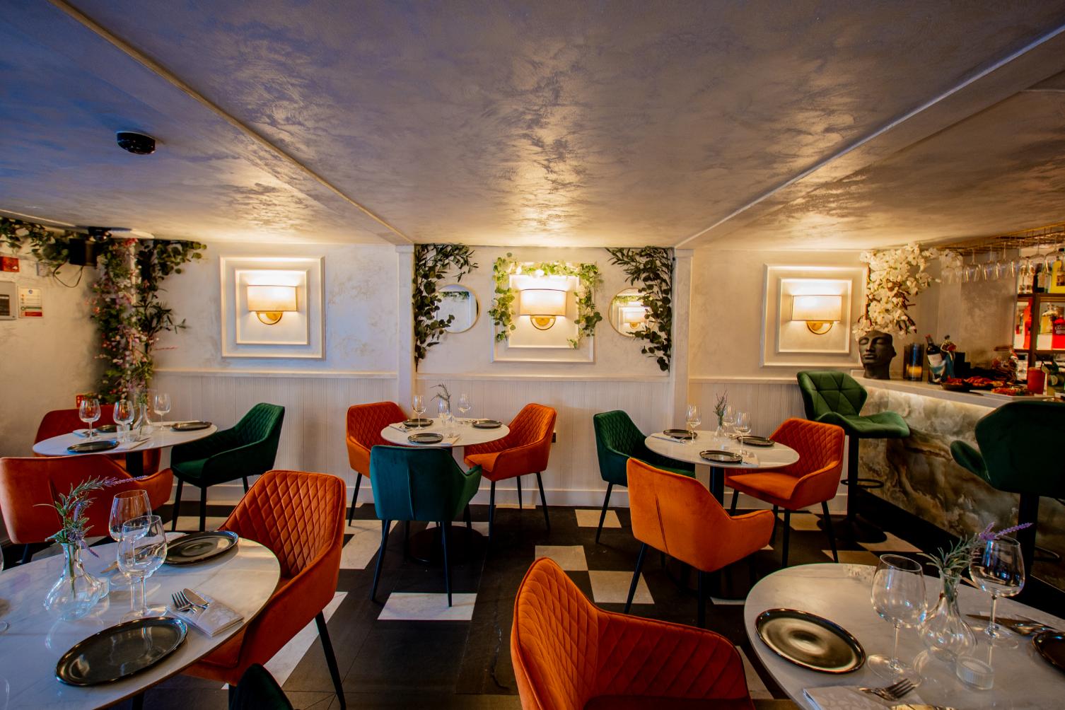 Velora restaurant interior 10, Bedford