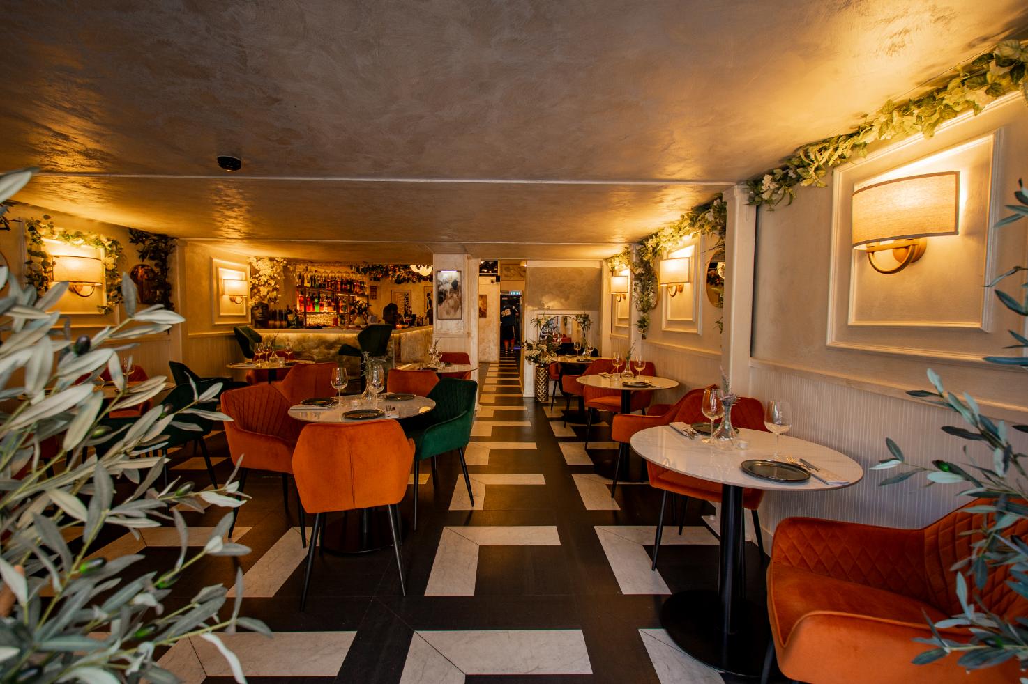 Stylish dining atmosphere at Velora Bedford