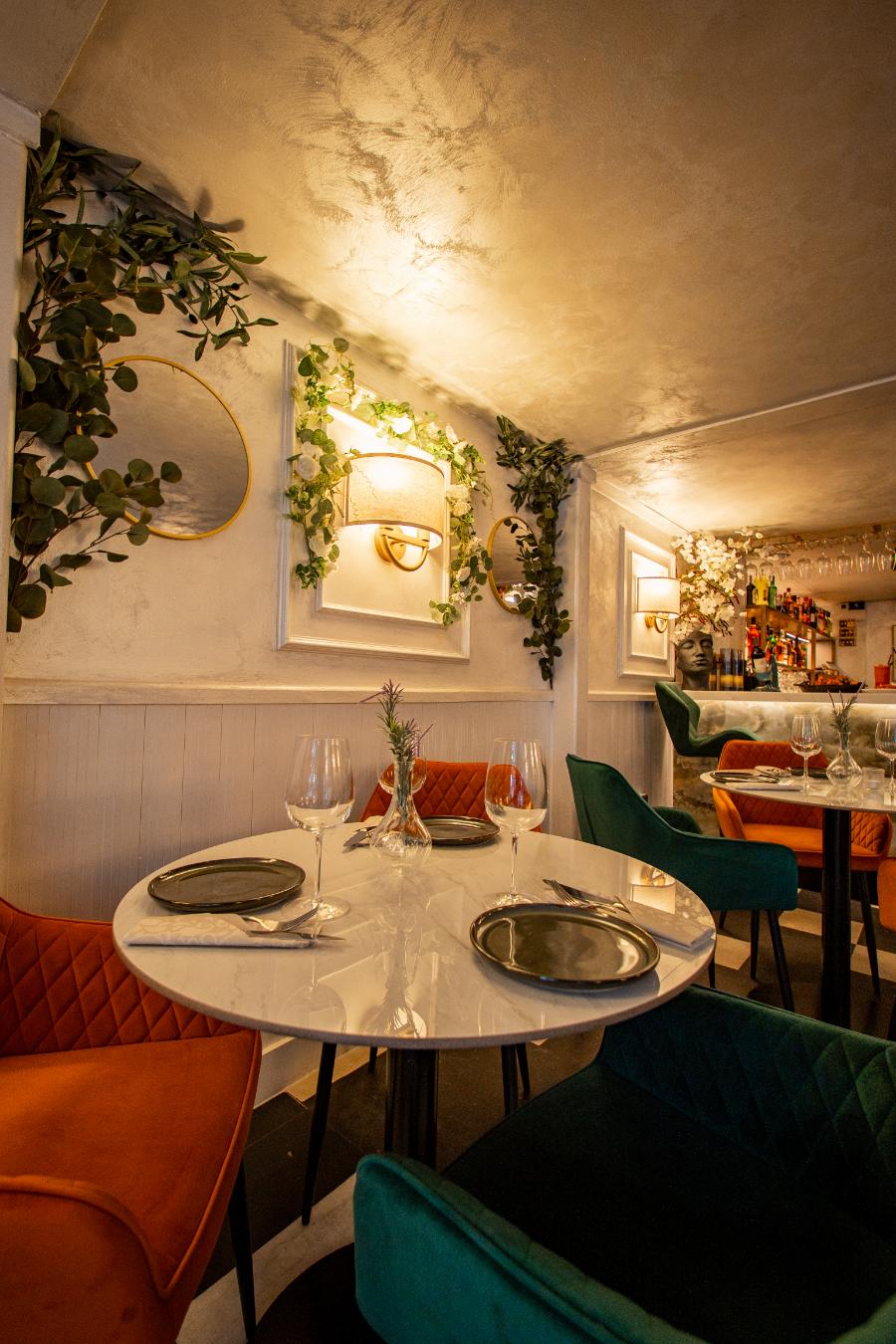 Velora restaurant interior 6, Bedford